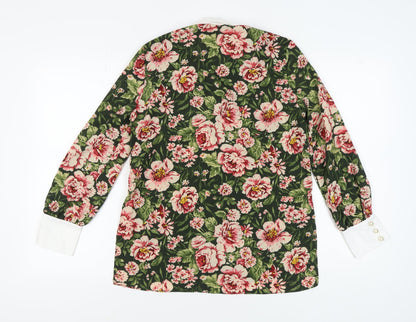 Womens UK Size 5 Zara Multicoloured Basic Blouse