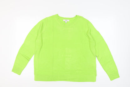 Womens UK Size 16 Marks and Spencer Green Pullover Jumper