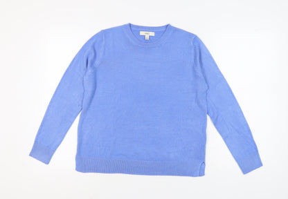 Womens UK Size 12 Marks and Spencer Blue Pullover Jumper