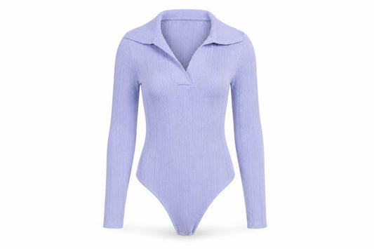 4th & Reckless Women's Blue XS Collared Bodysuit
