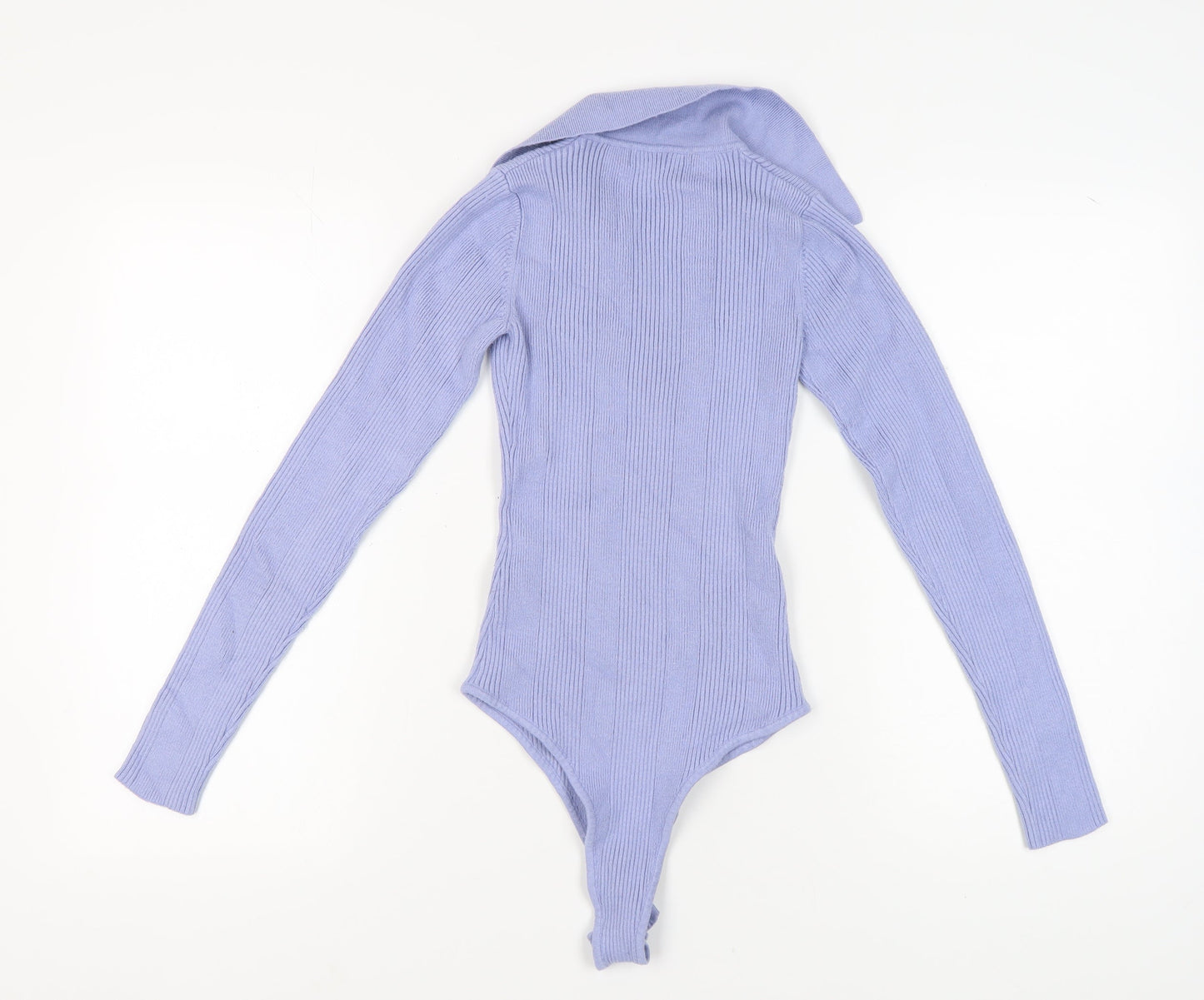 4th & Reckless Women's Blue XS Collared Bodysuit