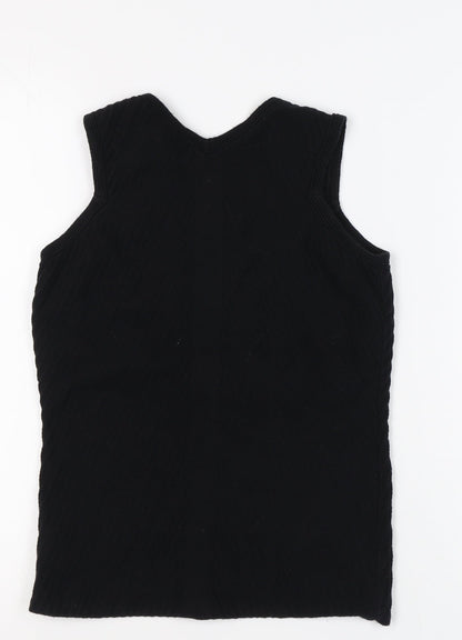Womens UK Size 6 NEXT Black Basic Tank