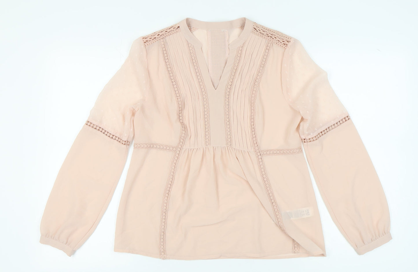 Womens UK Size 10 Marks and Spencer Pink Basic Blouse