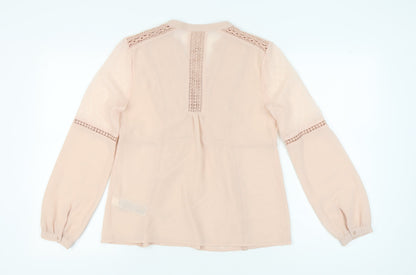 Womens UK Size 10 Marks and Spencer Pink Basic Blouse