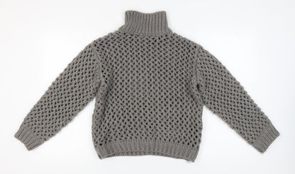 Womens UK Size 2XS NA-KD Grey Pullover Jumper
