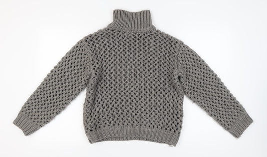 Womens UK Size 2XS NA-KD Grey Pullover Jumper