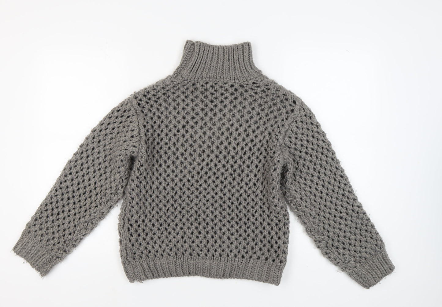 Womens UK Size 2XS NA-KD Grey Pullover Jumper
