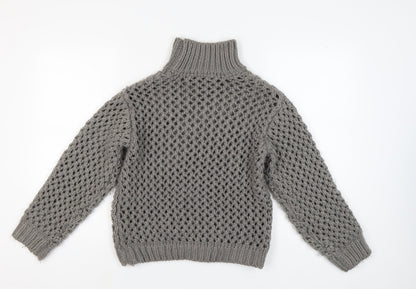 Womens UK Size 2XS NA-KD Grey Pullover Jumper