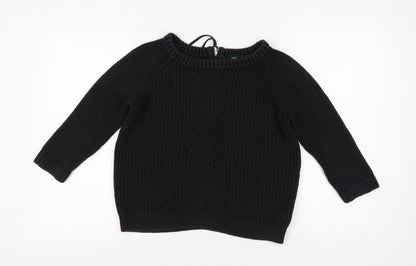 Womens UK Size 6 NEXT Black Pullover Jumper