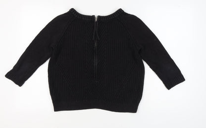 Womens UK Size 6 NEXT Black Pullover Jumper