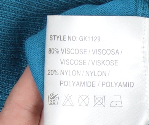Womens UK Size L NEXT Blue Pullover Jumper