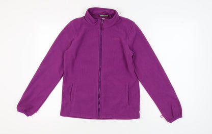 Mountain Warehouse Girls Purple Fleece Jacket Size 13