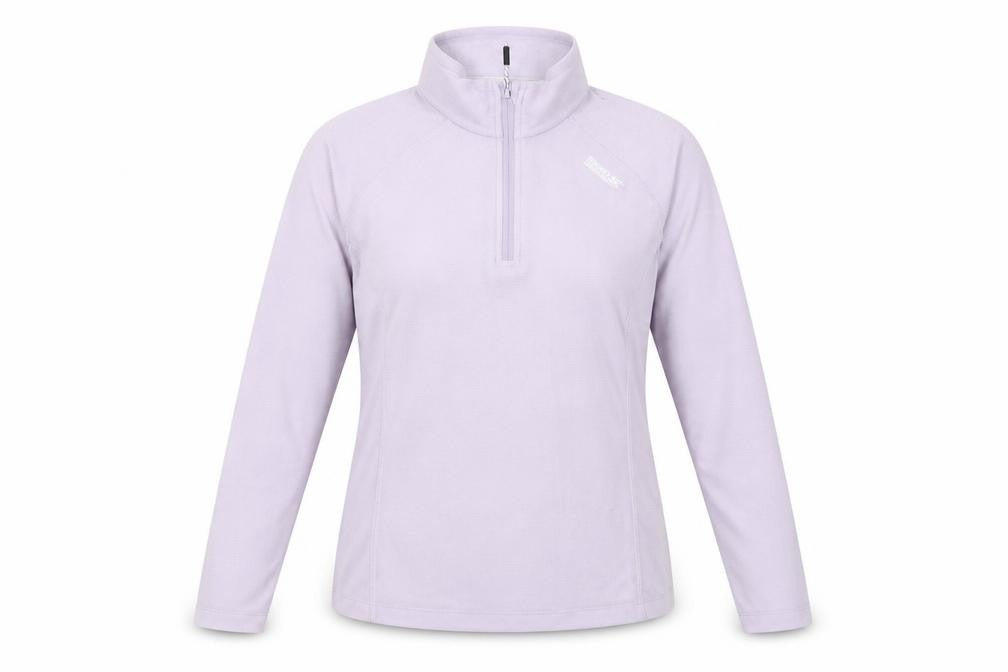 Womens UK Size 12 Regatta Purple 1/2 Zip Sweatshirt