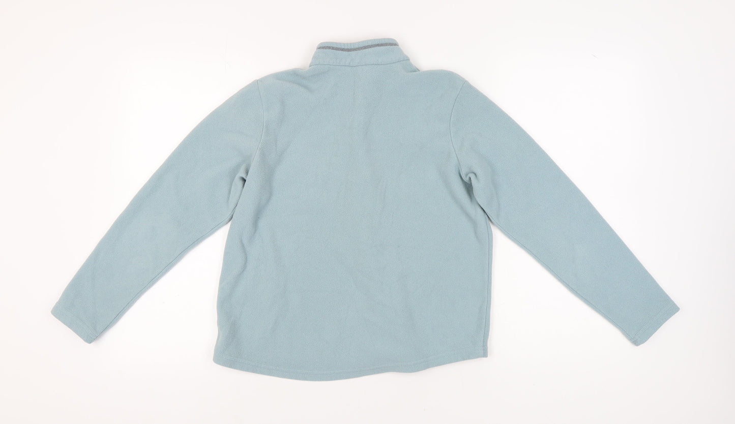 Quechua Unisex Kids Blue Fleece Sweatshirt, 14-15 Years, 1/2 Zip