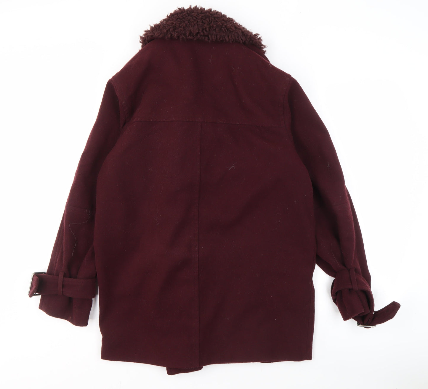 Womens UK Size XS Monki Red Motorcycle Jacket