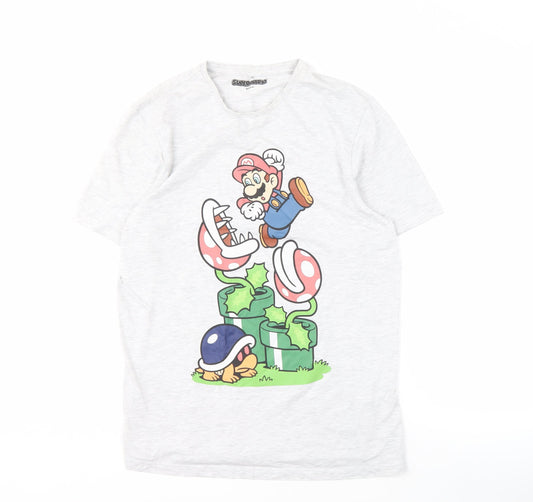 George Men's Super Mario Grey M T-Shirt