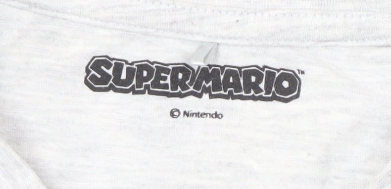 George Men's Super Mario Grey M T-Shirt