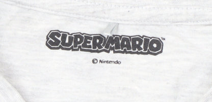 George Men's Super Mario Grey M T-Shirt