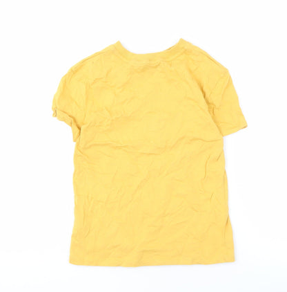 Harry Potter Hufflepuff Boys Yellow T-Shirt 8-9 Years Pullover Logo Graphic