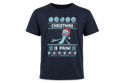Mens UK Size L Rick and Morty Blue  T-Shirt