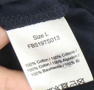 Rick and Morty Men's Blue L Christmas T-Shirt