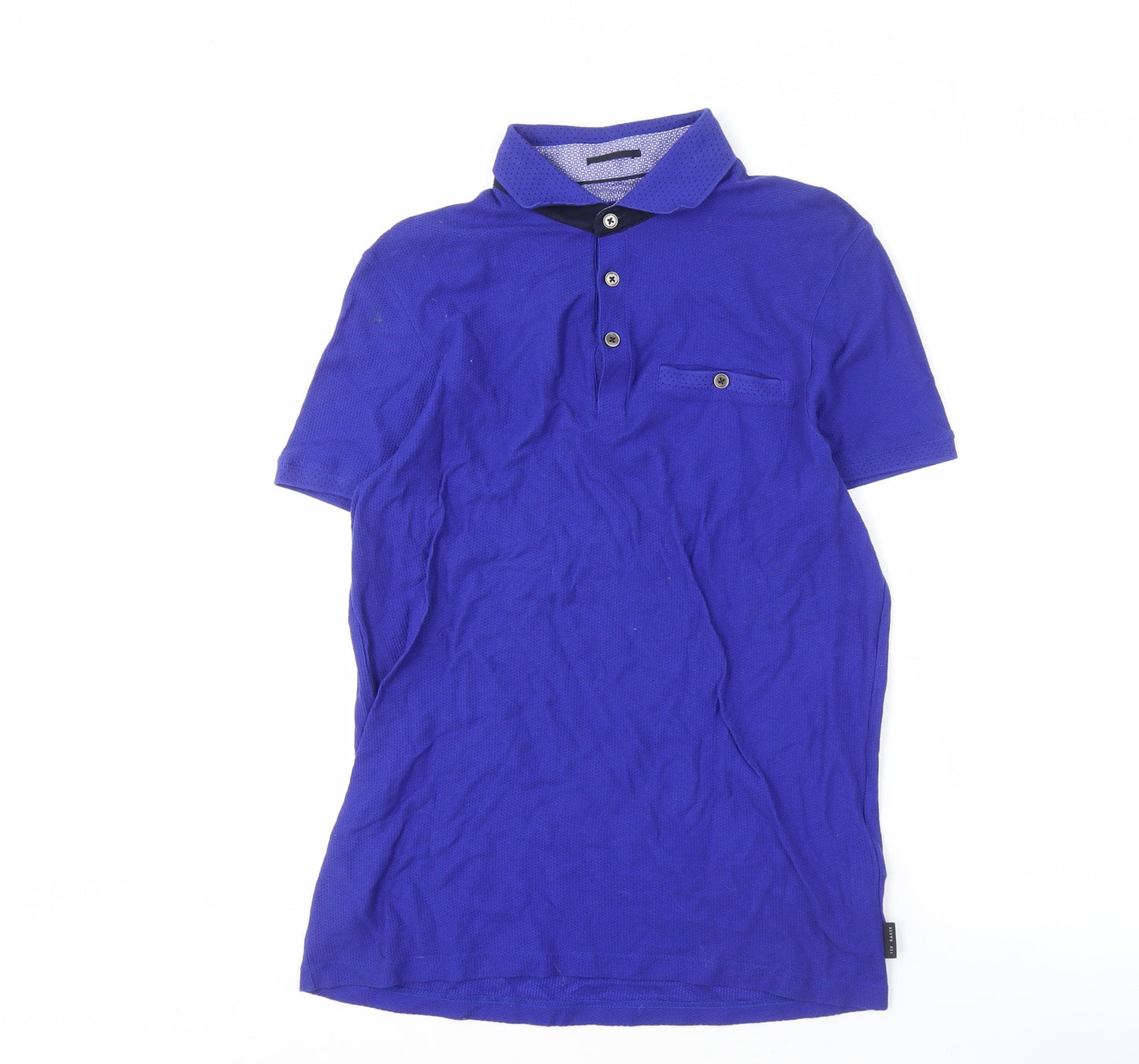 Ted Baker Men’s Blue Polo, Medium, Casual, Cotton