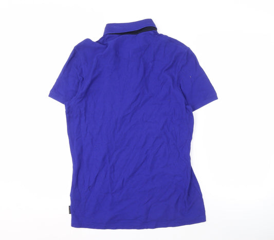 Ted Baker Men’s Blue Polo, Medium, Casual, Cotton