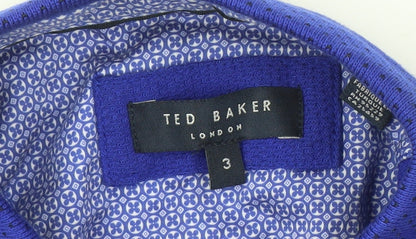 Ted Baker Men’s Blue Polo, Medium, Casual, Cotton