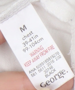 George Men's White PlayStation Graphic T-Shirt M