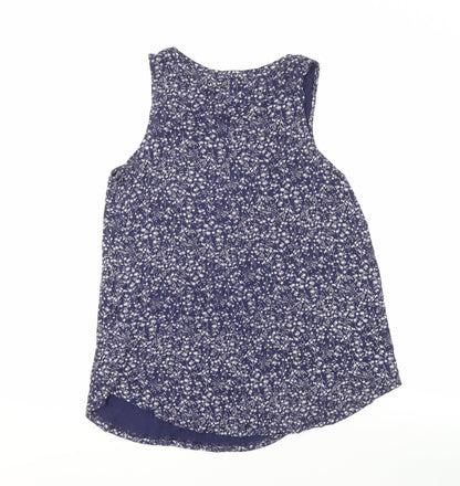 Womens UK Size M Old Navy Blue Basic Tank