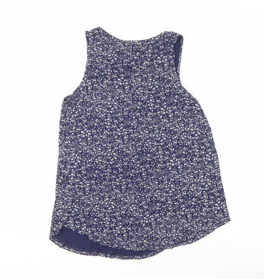 Womens UK Size M Old Navy Blue Basic Tank
