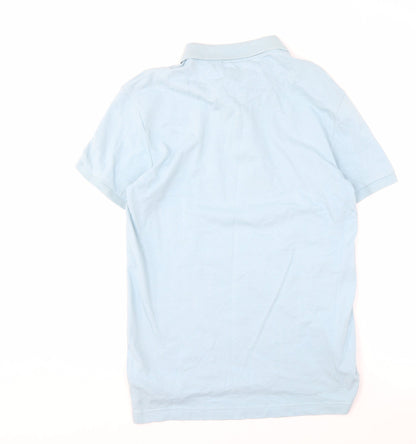 Kangol Men’s Blue Polo Shirt L Cotton Casual