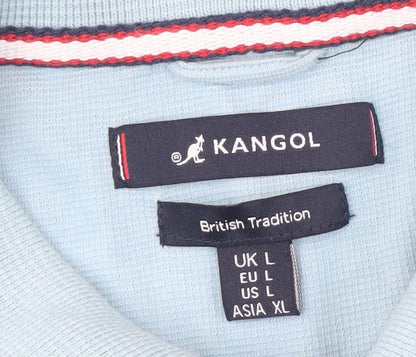 Kangol Men’s Blue Polo Shirt L Cotton Casual