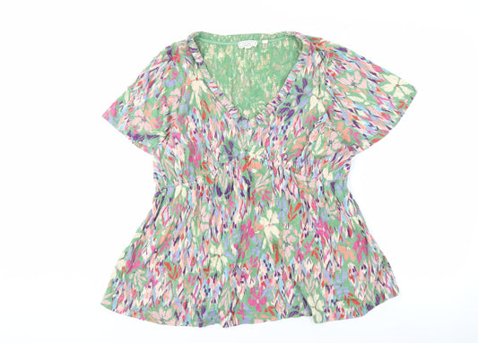 Womens UK Size 12 Fat Face Multicoloured Tunic Blouse
