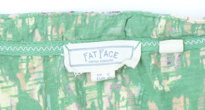 Womens UK Size 12 Fat Face Multicoloured Tunic Blouse