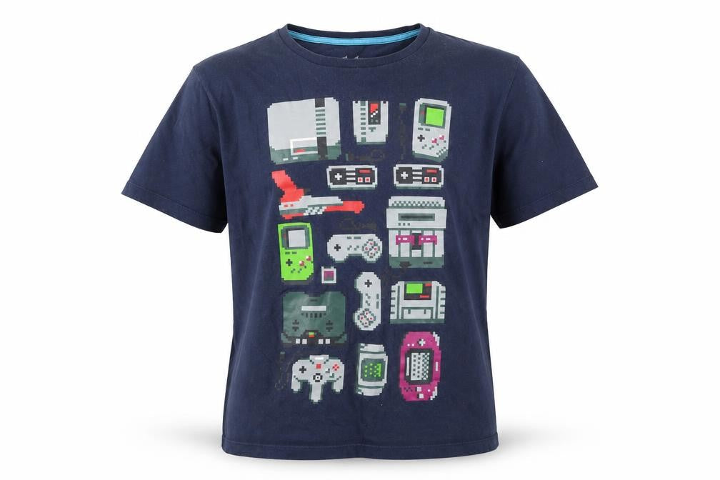 Threadless Men's Blue Geek T-Shirt M Graphic Print