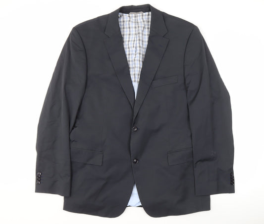Mens UK Size 44 HUGO BOSS Regular Grey Suit Jacket