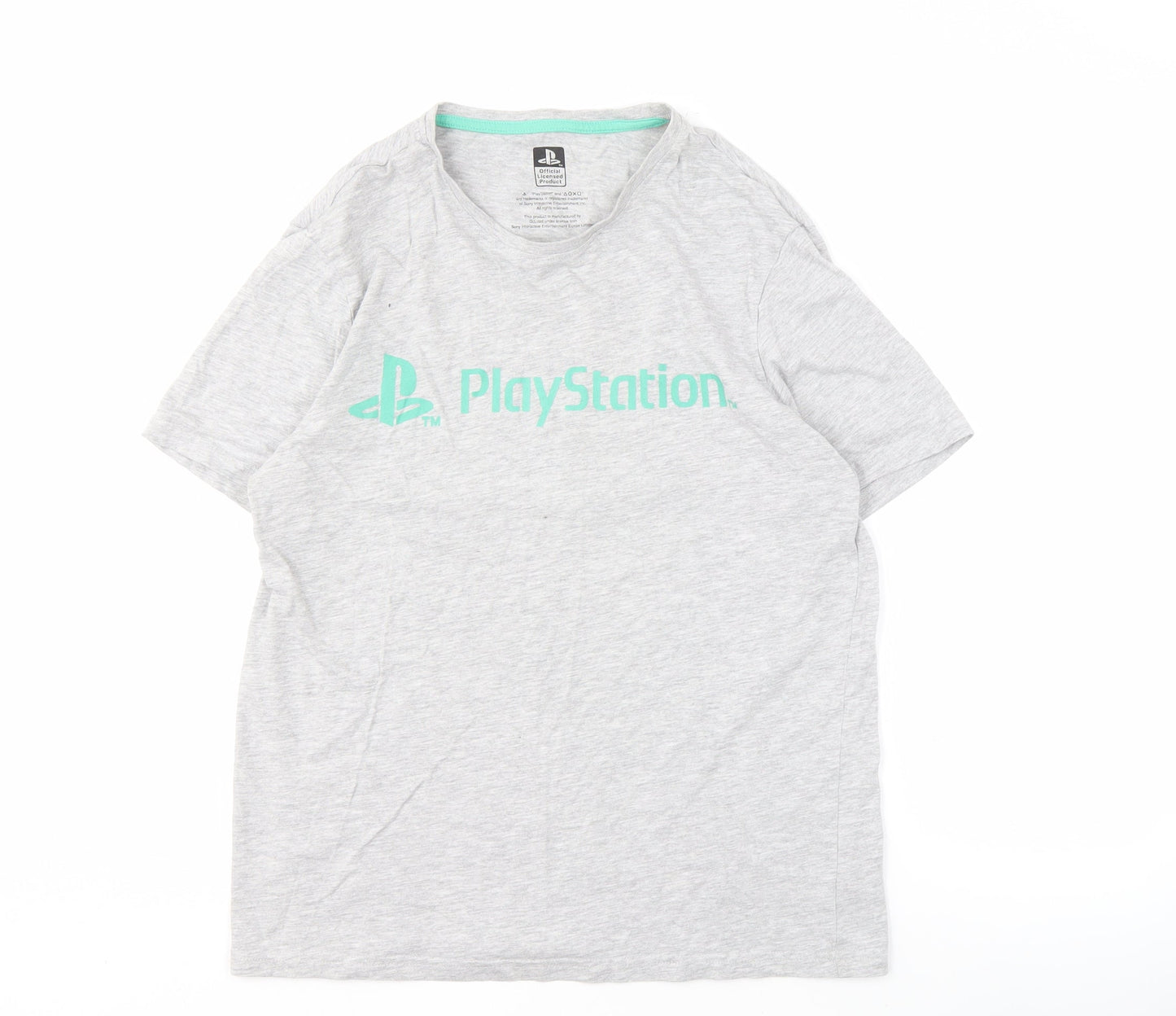 George Mens Grey PlayStation T-Shirt Size M