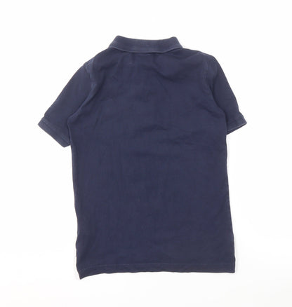 Nike Boys Blue Polo Shirt M Cotton Casual Short Sleeve