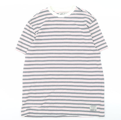 The Stronghold Men's XL Multicoloured Striped T-Shirt