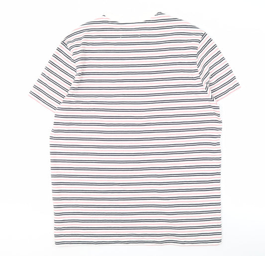 The Stronghold Men's XL Multicoloured Striped T-Shirt