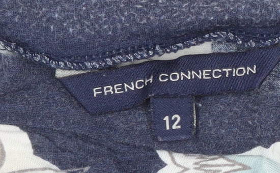 Womens UK Size 12 French Connection Multicoloured Basic T-Shirt