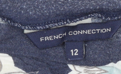 Womens UK Size 12 French Connection Multicoloured Basic T-Shirt