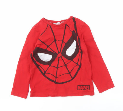 Marvel Boys Red Spider-Man T-Shirt, 5-6 Years