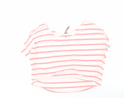 Sweaty Betty Women’s Pink Striped Cropped Top L