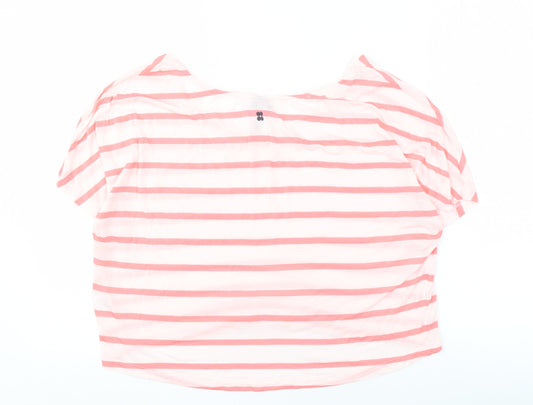 Sweaty Betty Women’s Pink Striped Cropped Top L