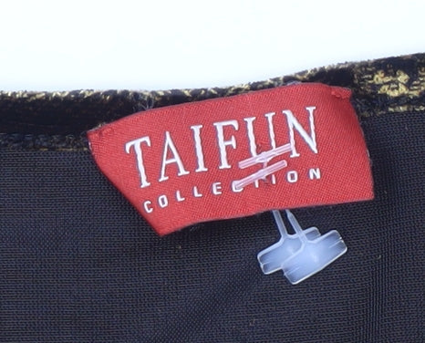 Womens UK Size 14 Taifun Gold Basic Blouse