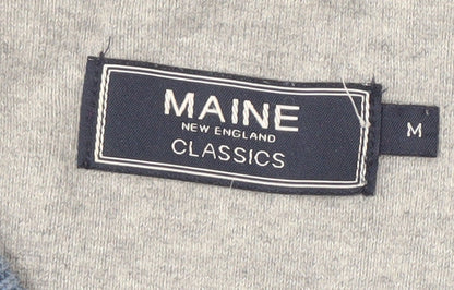 Maine New England Men’s Blue Cotton Medium Pullover Jumper