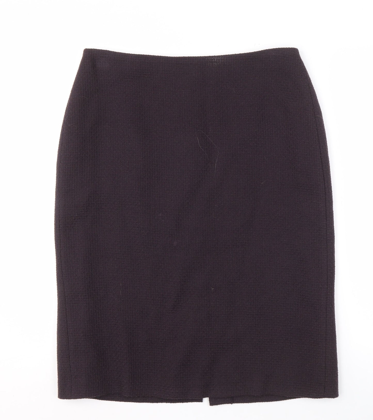 Marks and Spencer Women's Purple Pencil Skirt - Size 14