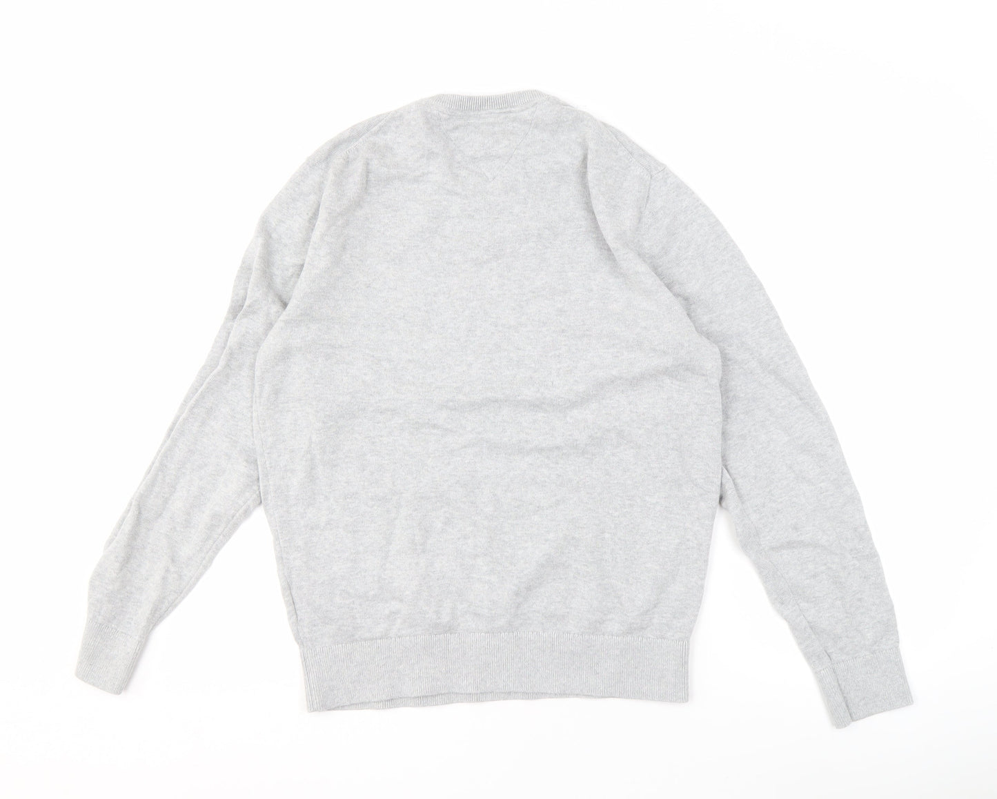 Tommy Hilfiger Men’s Grey Cotton Pullover Jumper M